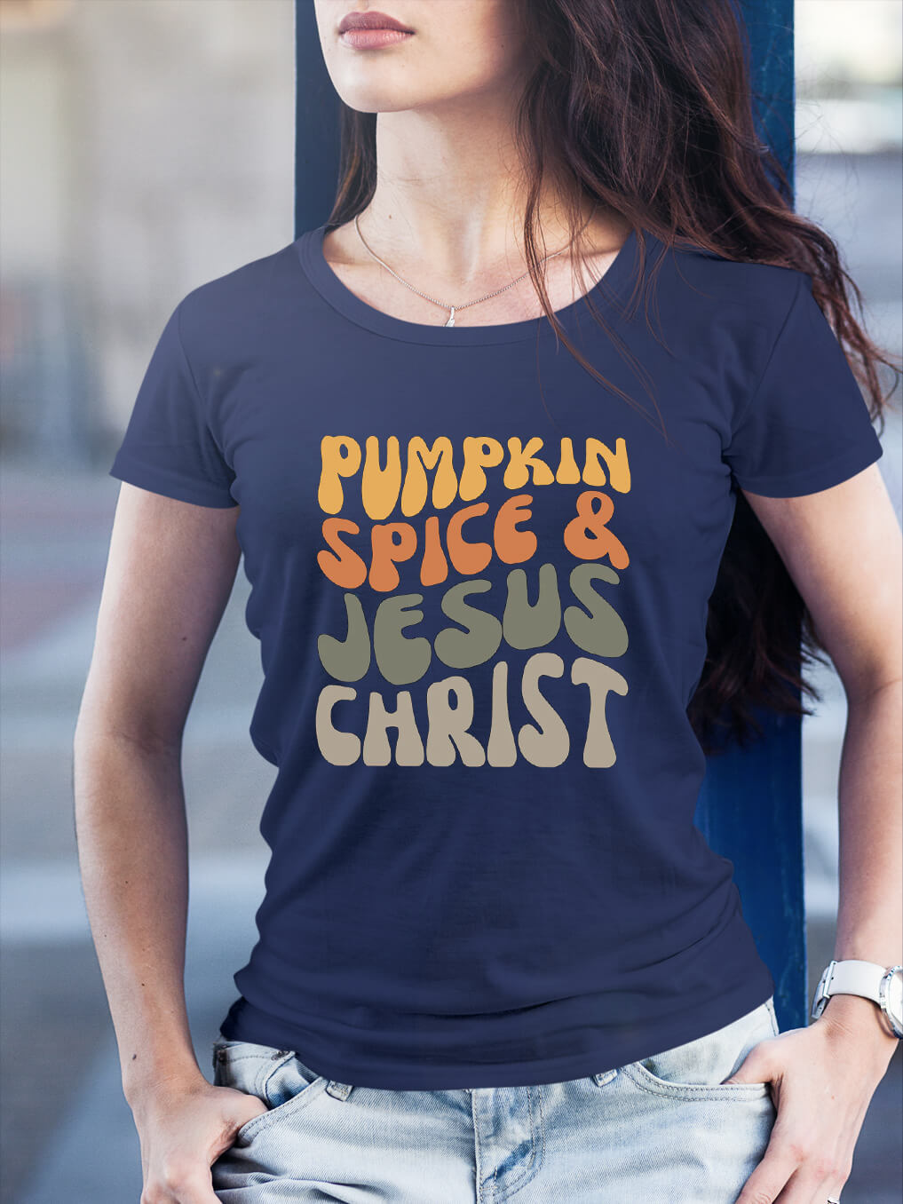 Pumpkin Spice & Jesus Christ Women Tee