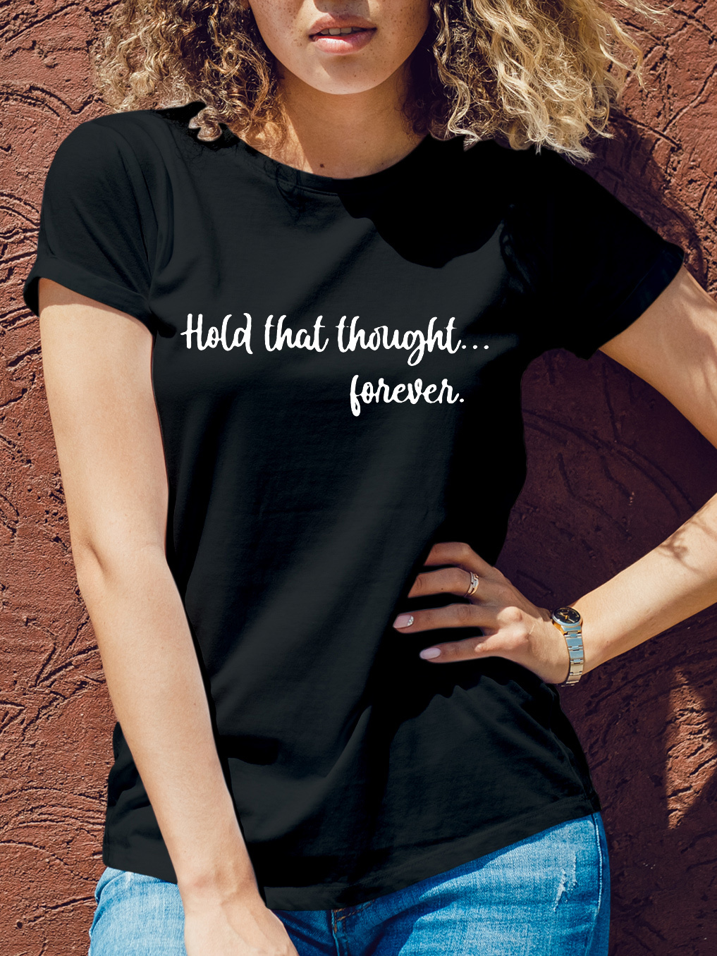 When Life Knocks Me Down Jesus Picks Me Up Women Tee-Faith Design