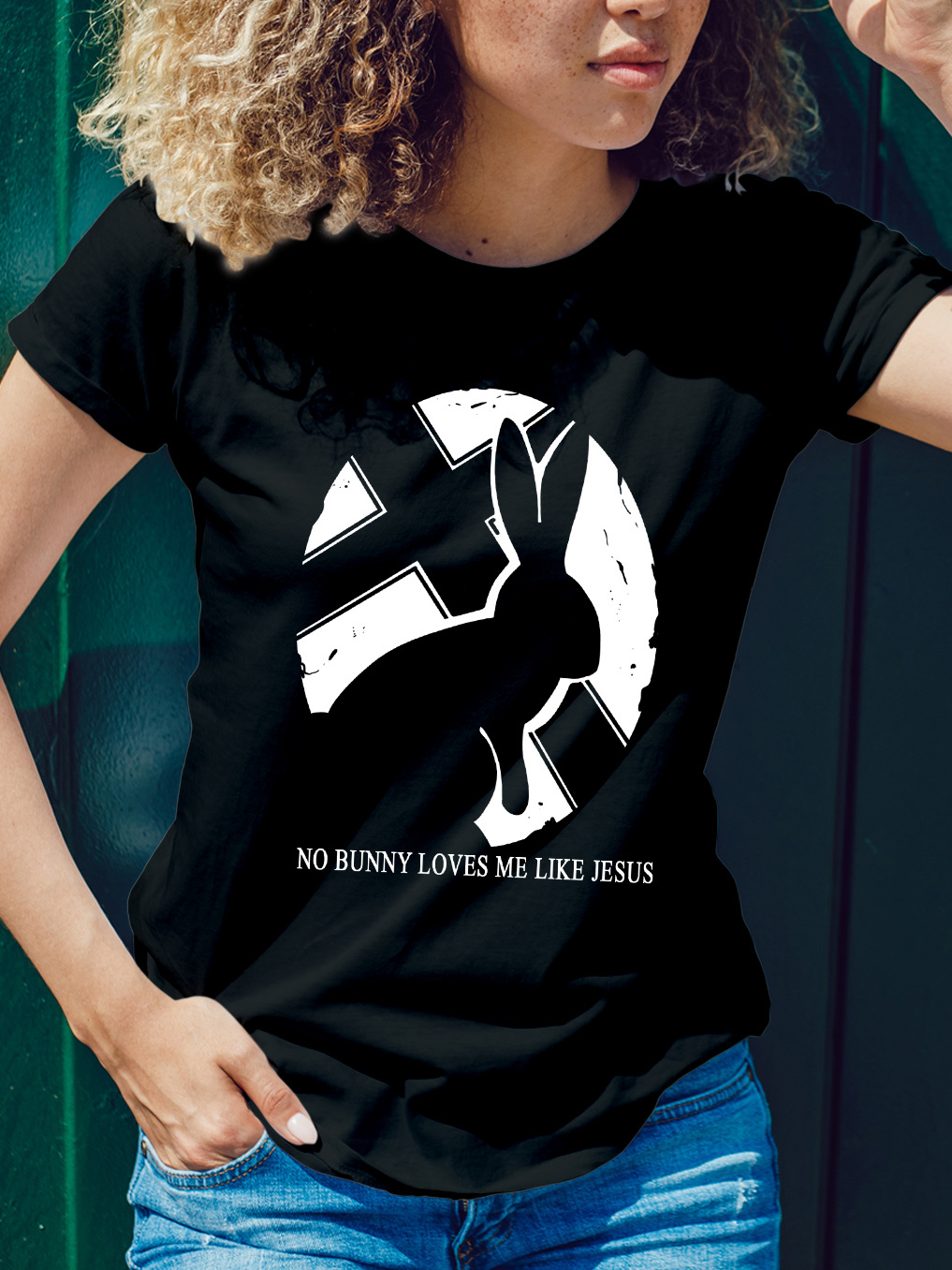 When Life Knocks Me Down Jesus Picks Me Up Women Tee-Faith Design