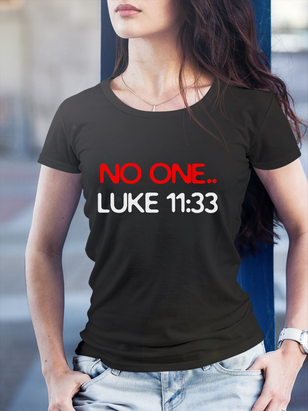 When Life Knocks Me Down Jesus Picks Me Up Women Tee-Faith Design