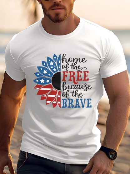 Home Of The Free Because Of The Brave Tee