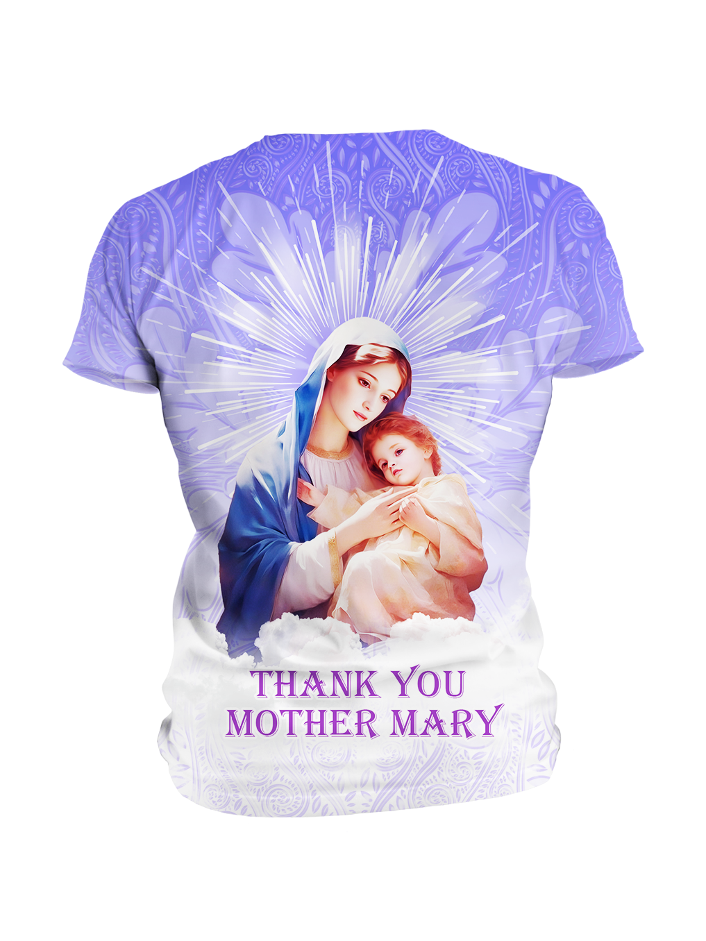 Thank You  Mother Mary Full Printing On Both Sides