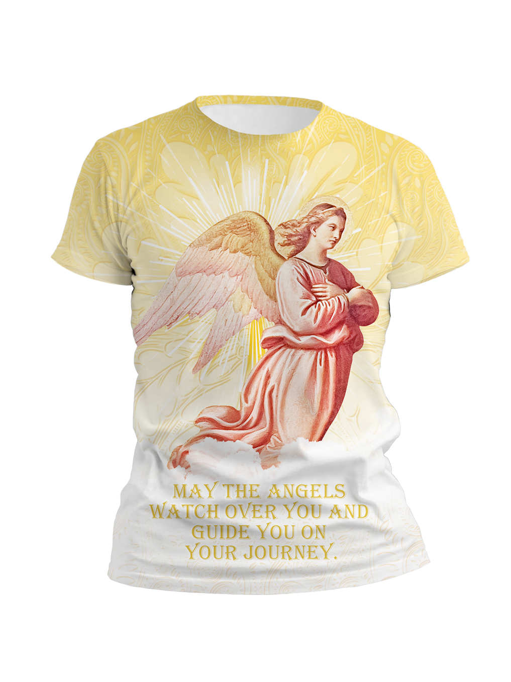 May The Angels  Watch Over You And  Guide You On  Your Journey Full Printing On Both Sides
