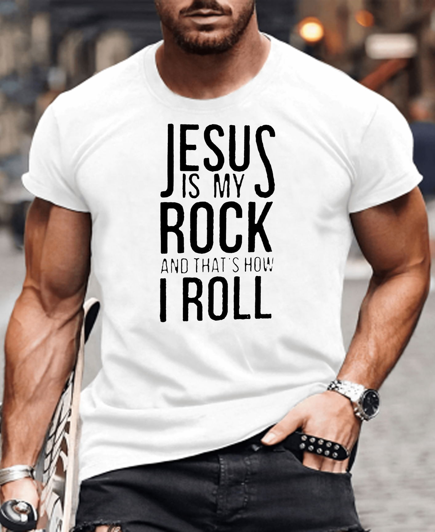 Jesus Is My Rock Tee