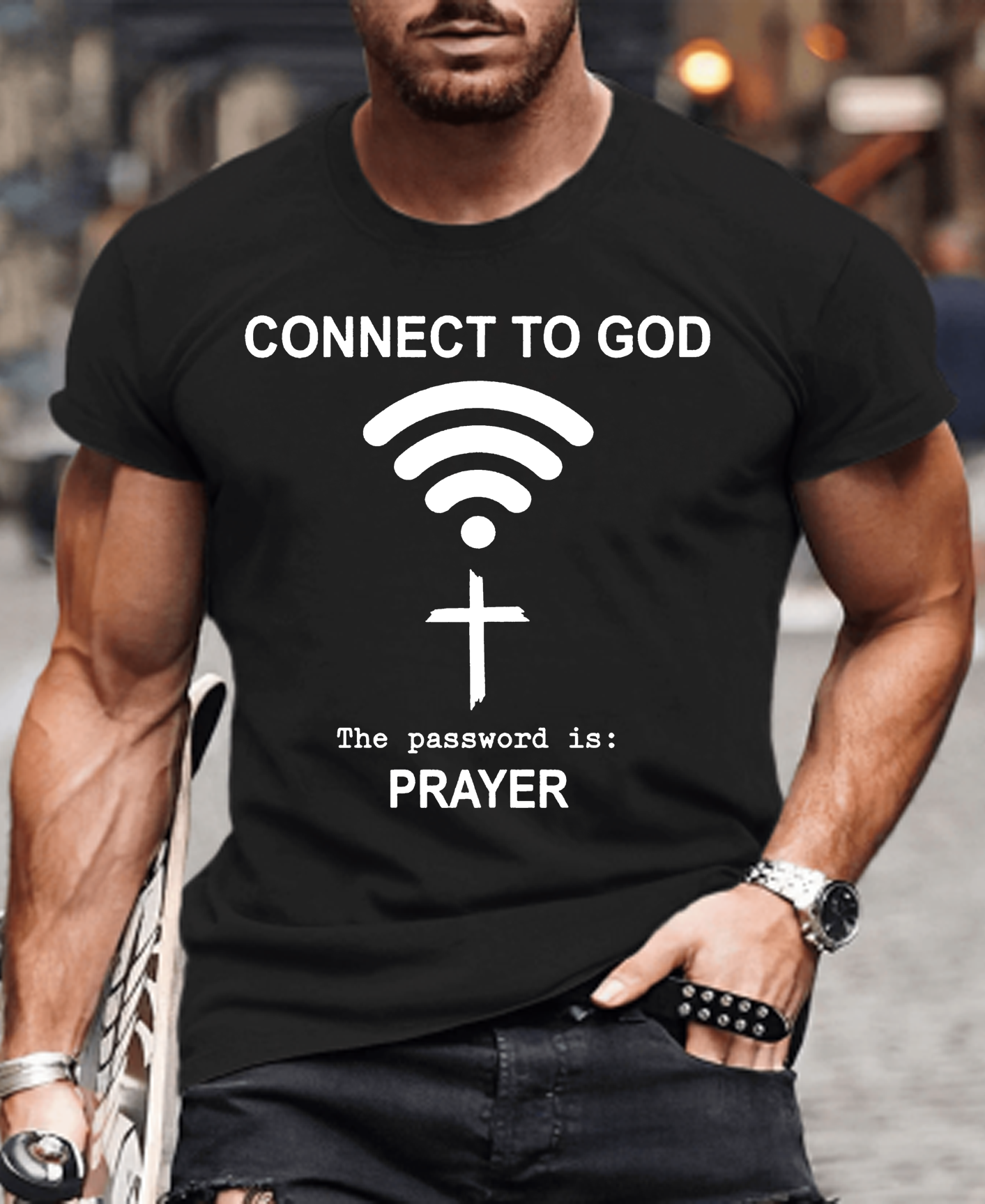 Connect To God The Password Is : PRAYER Tee