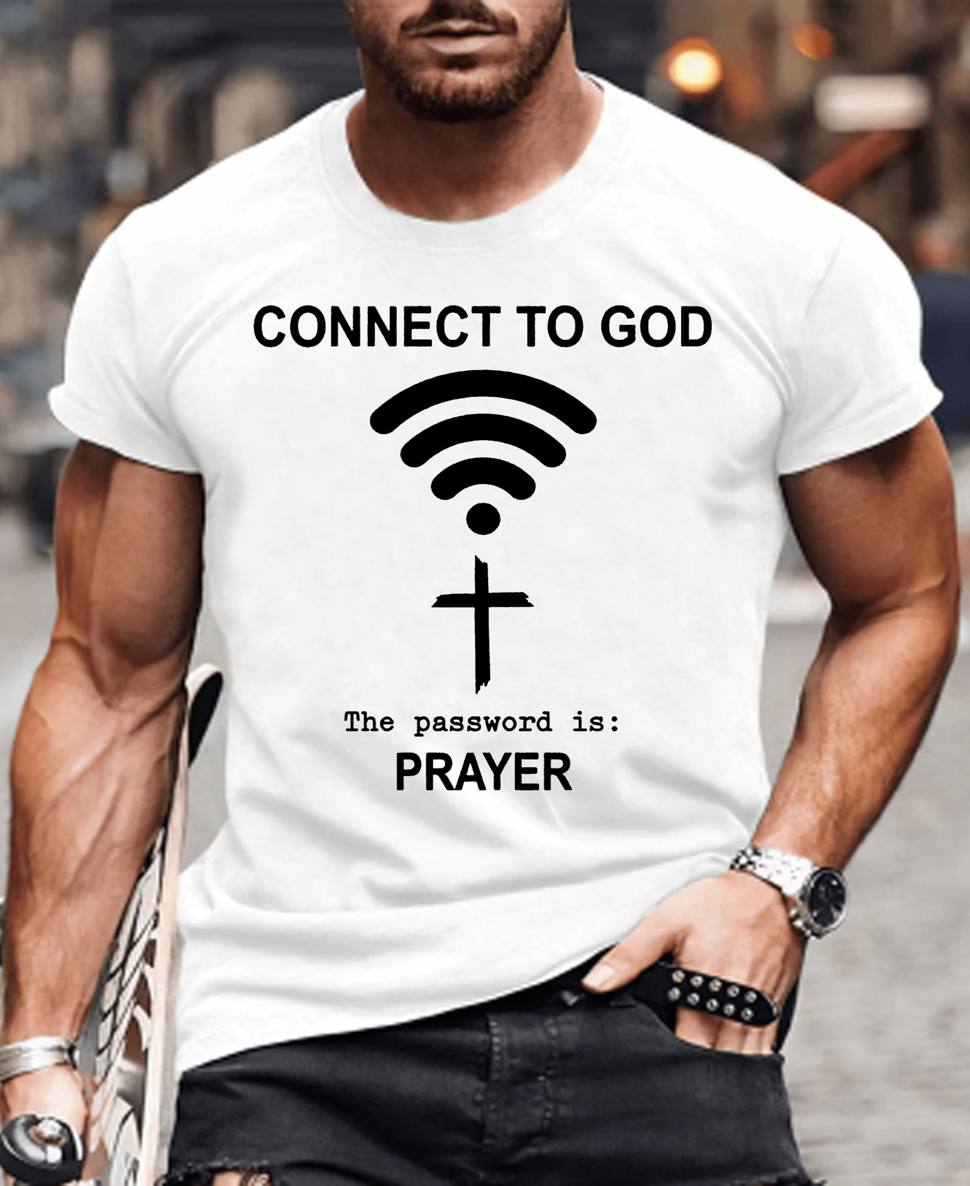 Connect To God The Password Is : PRAYER Tee