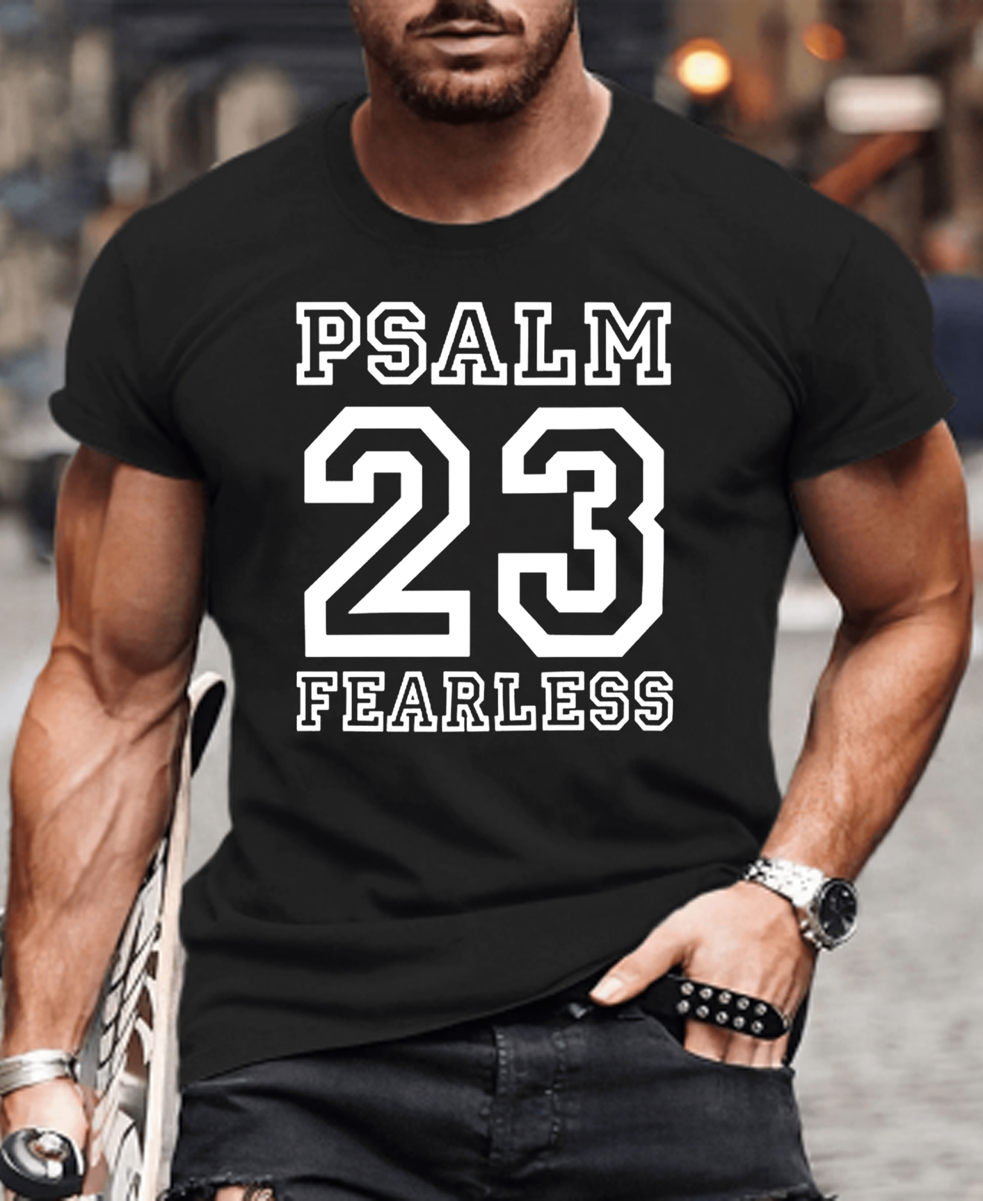Psalm 23 Fearless Tee