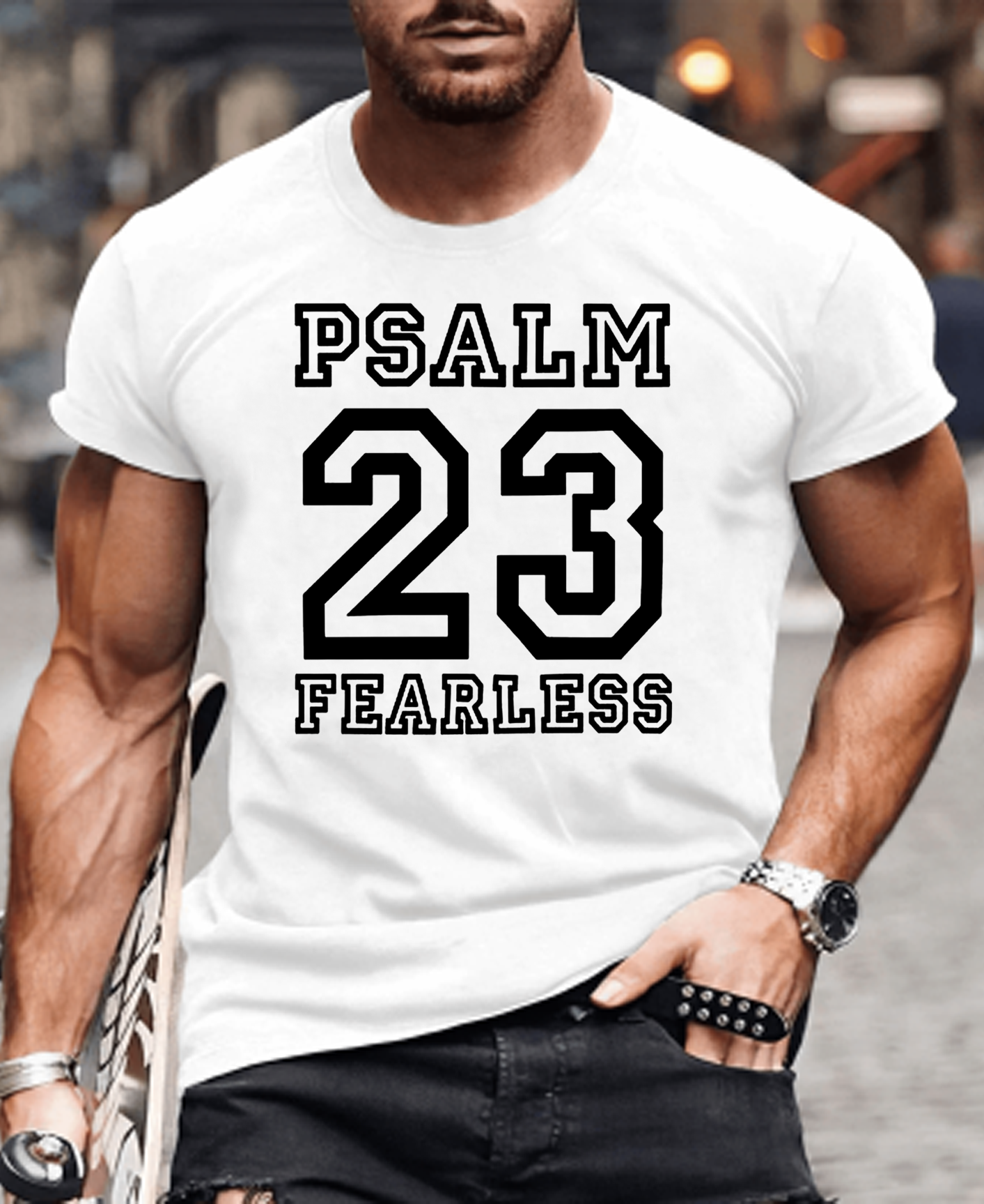 Psalm 23 Fearless Tee