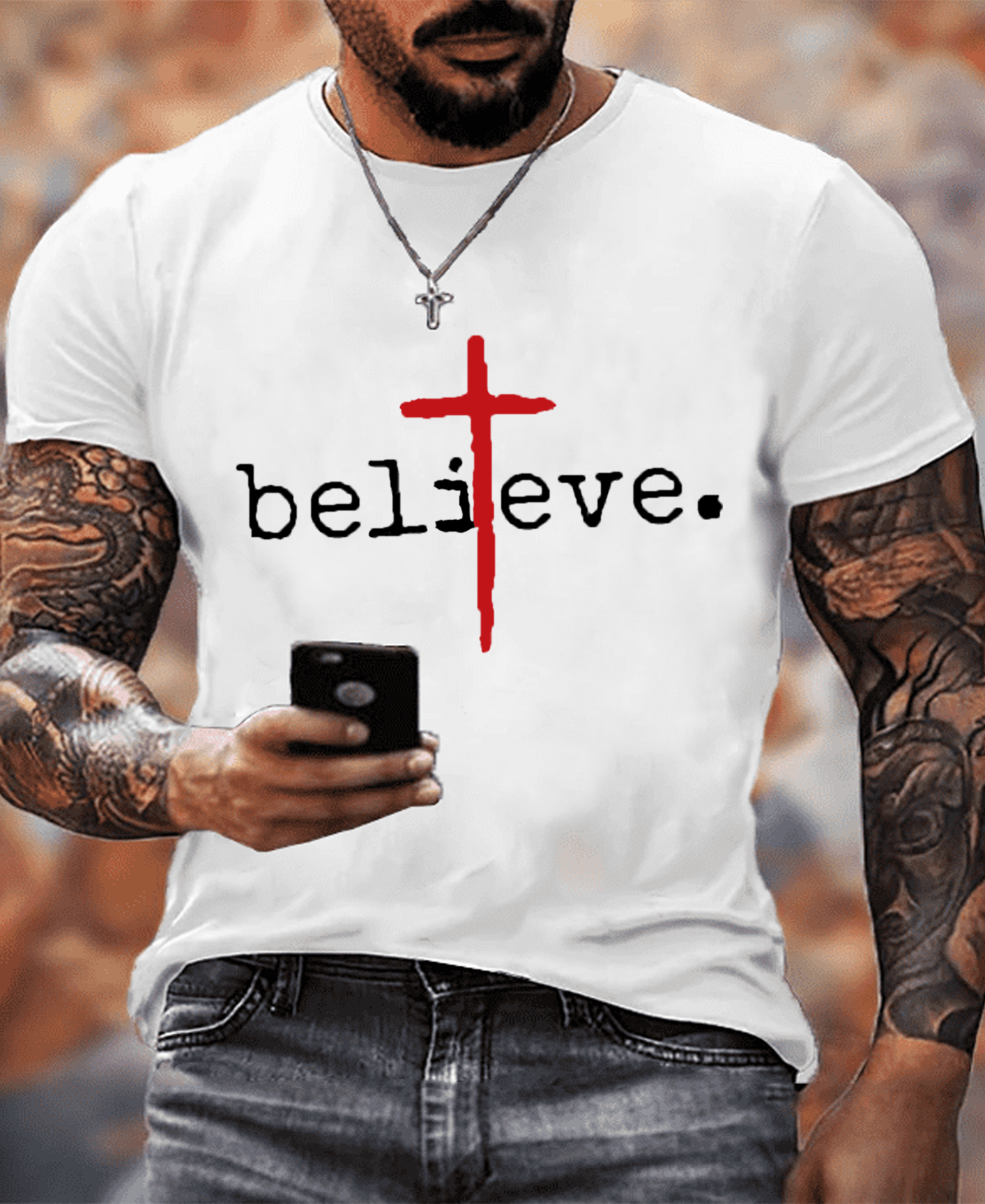 Believe. Cross Tee