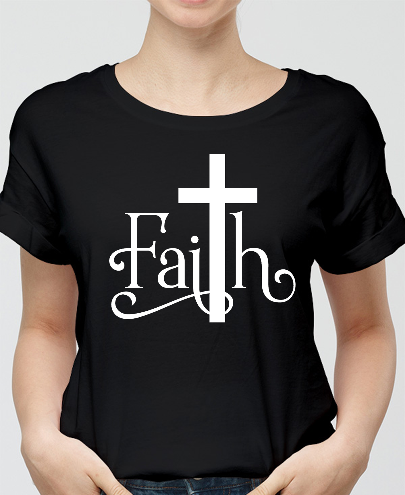 Faith Creative Design Women Tee