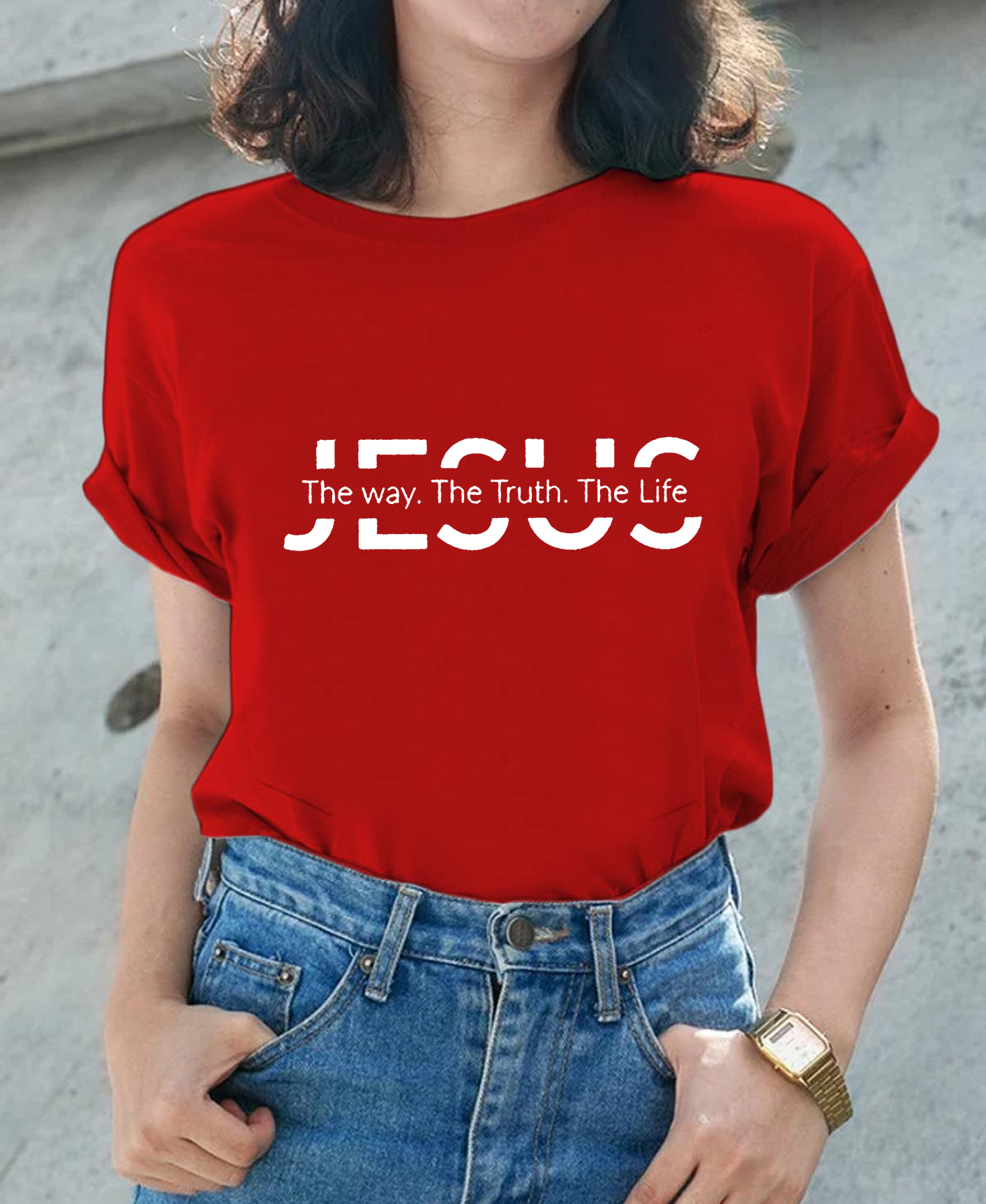 Jesus The Way The Truth The Life Women Tee