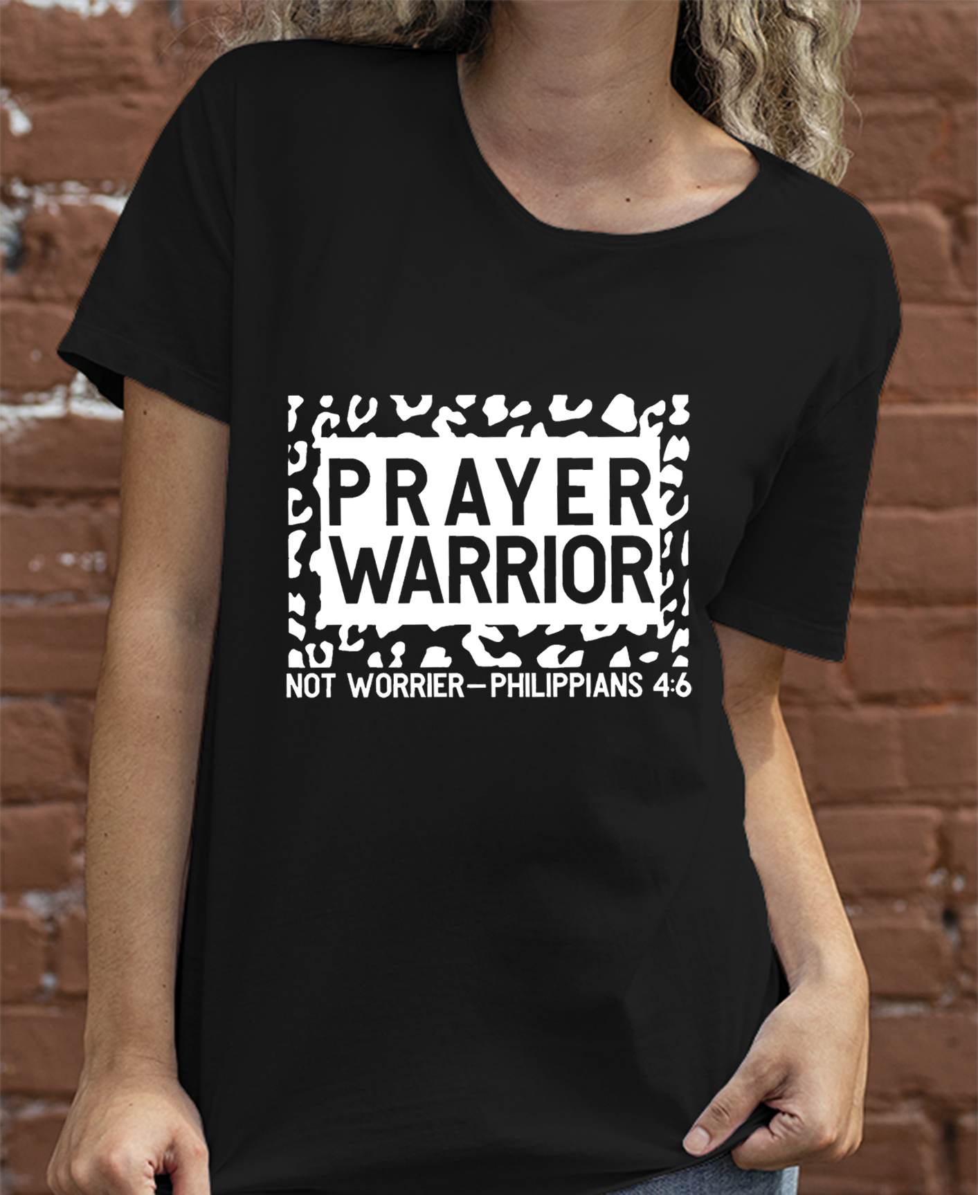 Prayer Warrior Not Worrier PHILIPPIANS 4:6 Women Tee
