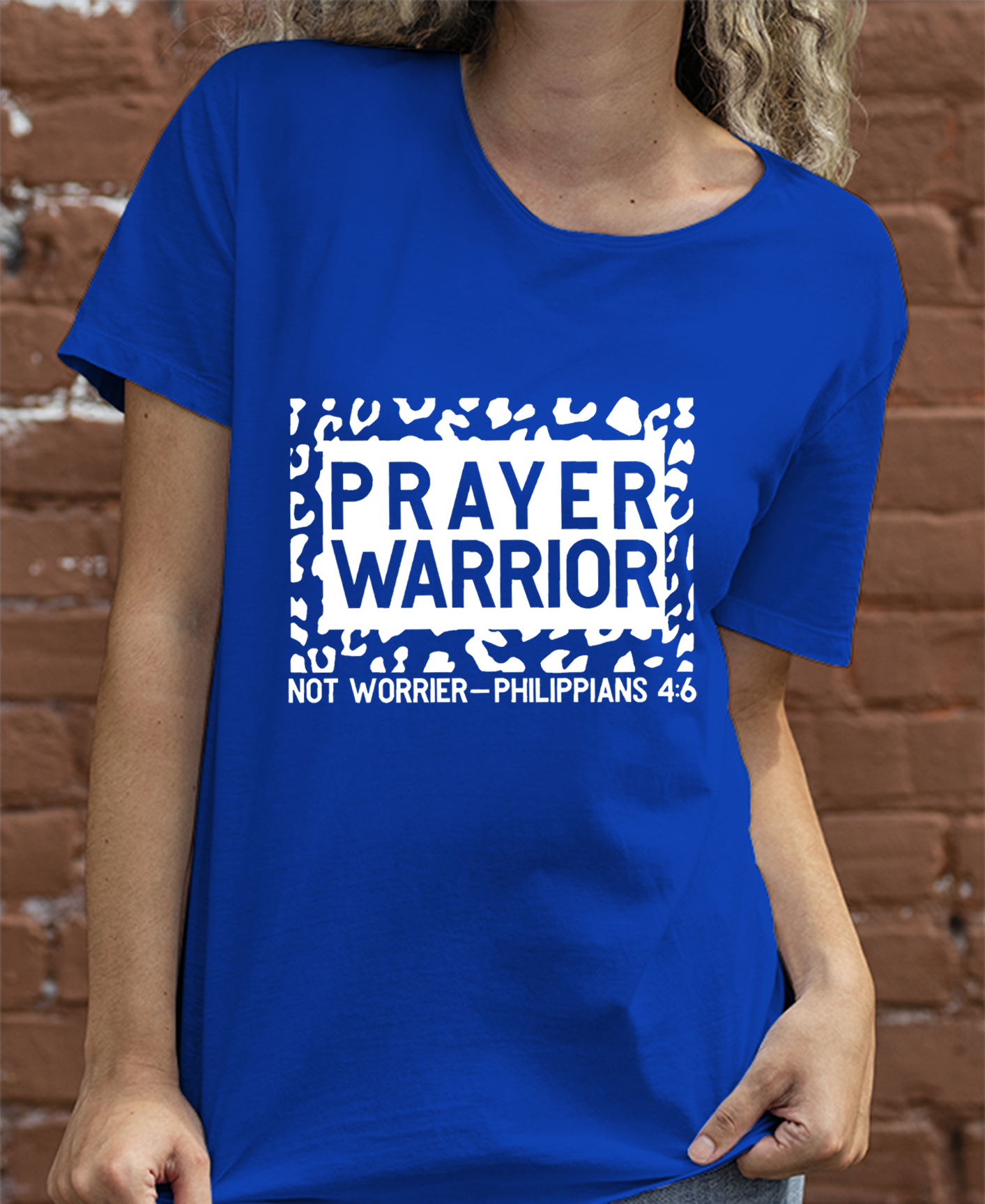 Prayer Warrior Not Worrier PHILIPPIANS 4:6 Women Tee