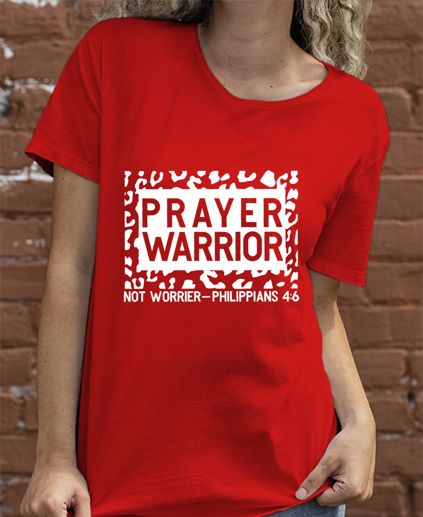 Prayer Warrior Not Worrier PHILIPPIANS 4:6 Women Tee
