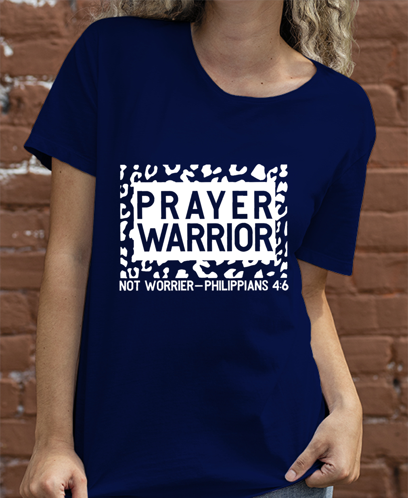 Prayer Warrior Not Worrier PHILIPPIANS 4:6 Women Tee