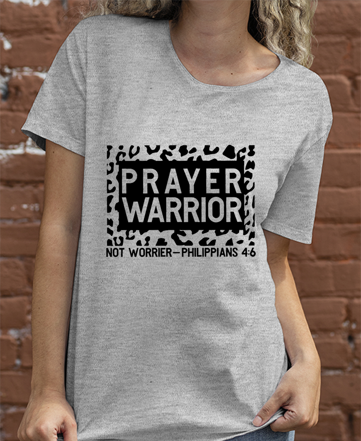 Prayer Warrior Not Worrier PHILIPPIANS 4:6 Women Tee