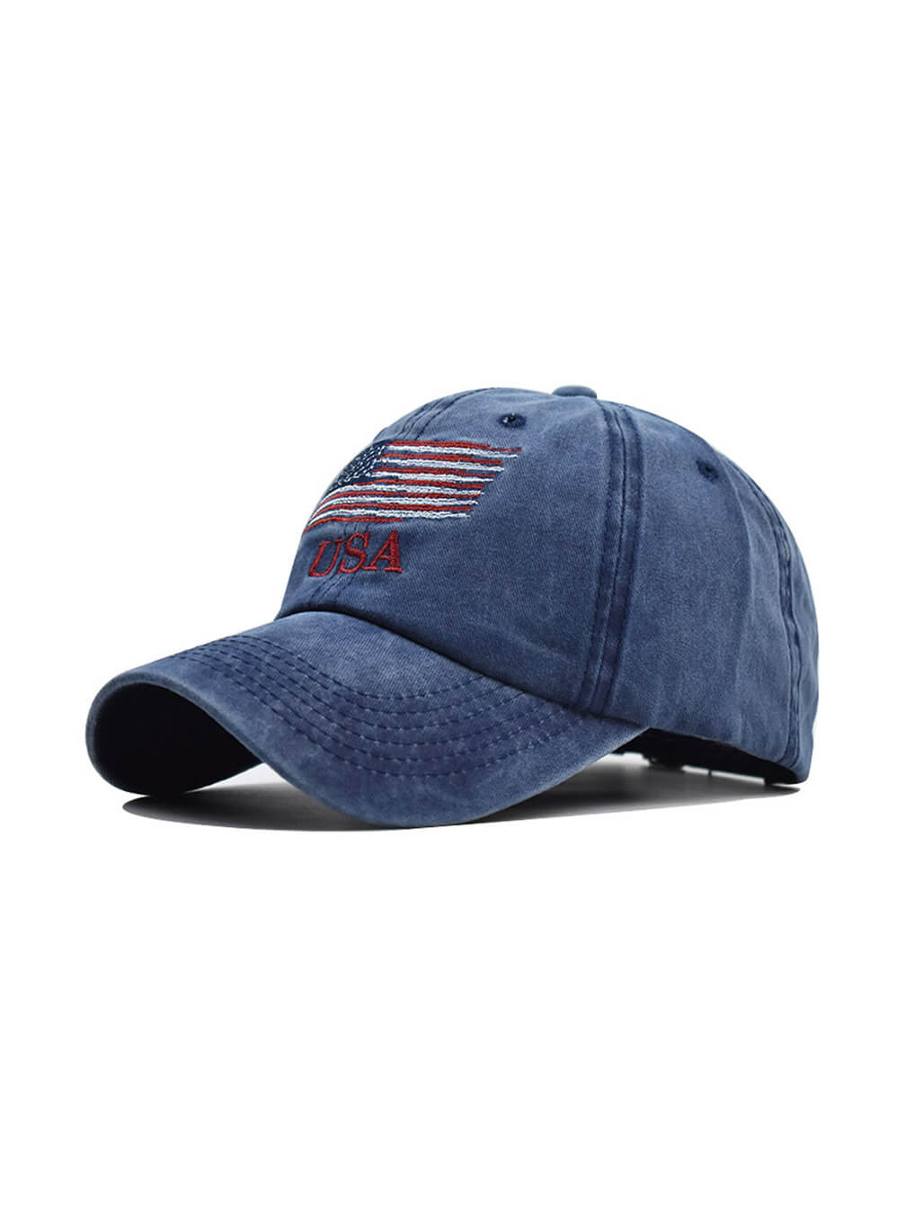 Washed USA Embroidered Baseball Cap