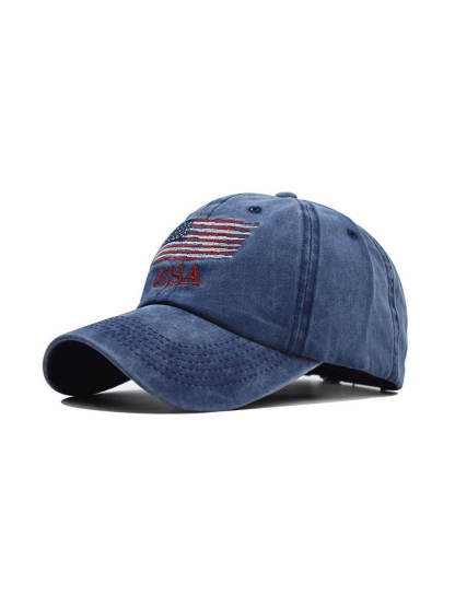 Washed USA Embroidered Baseball Cap