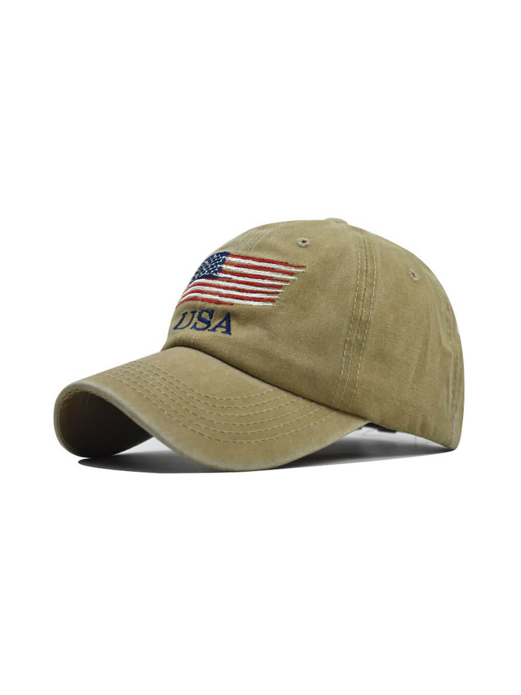 Washed USA Embroidered Baseball Cap
