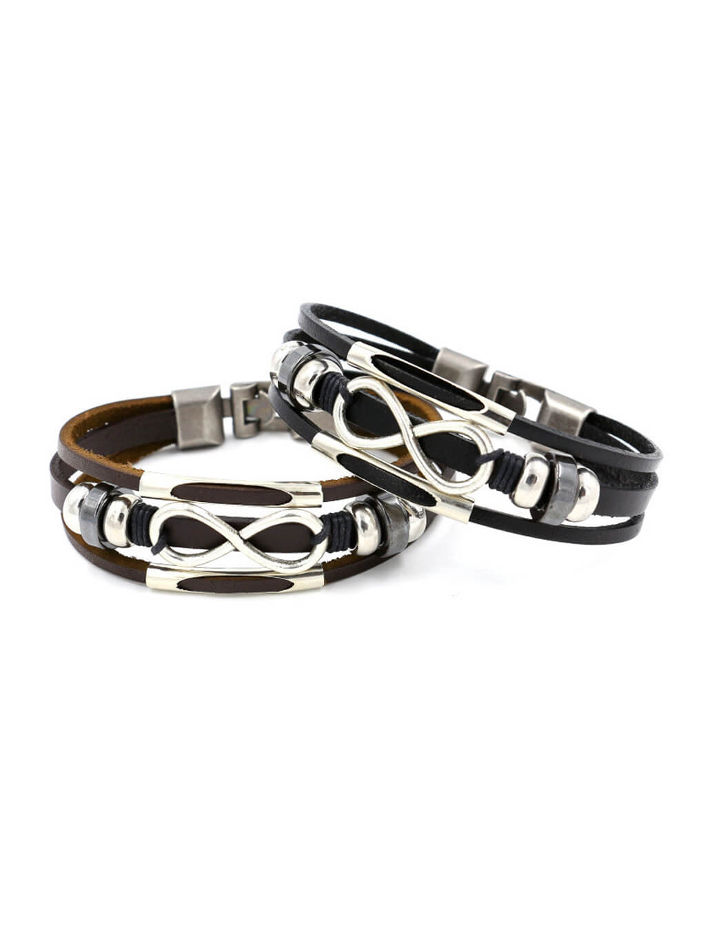  Infinite Leather Bracelet