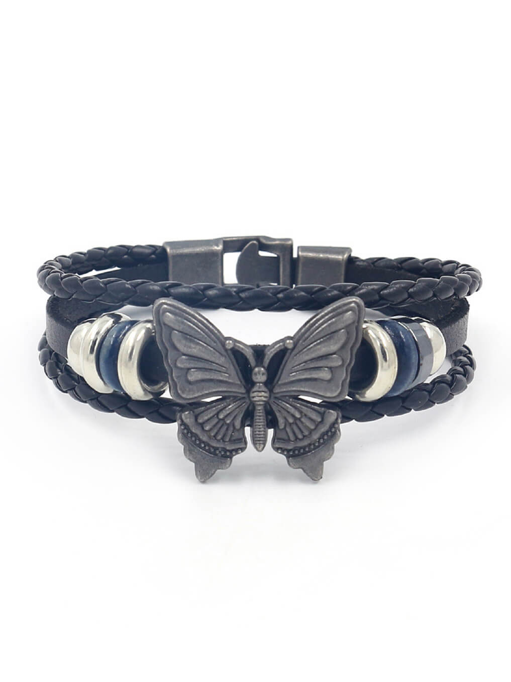 Nail Leather Bracelet