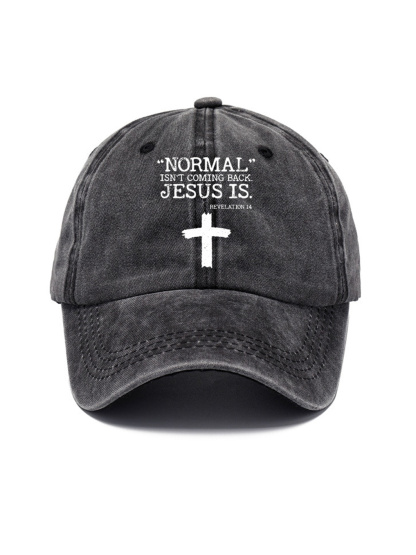 Normal Isn't Coming Back But Jesus Is Revelation 14 Washed Cotton Hat