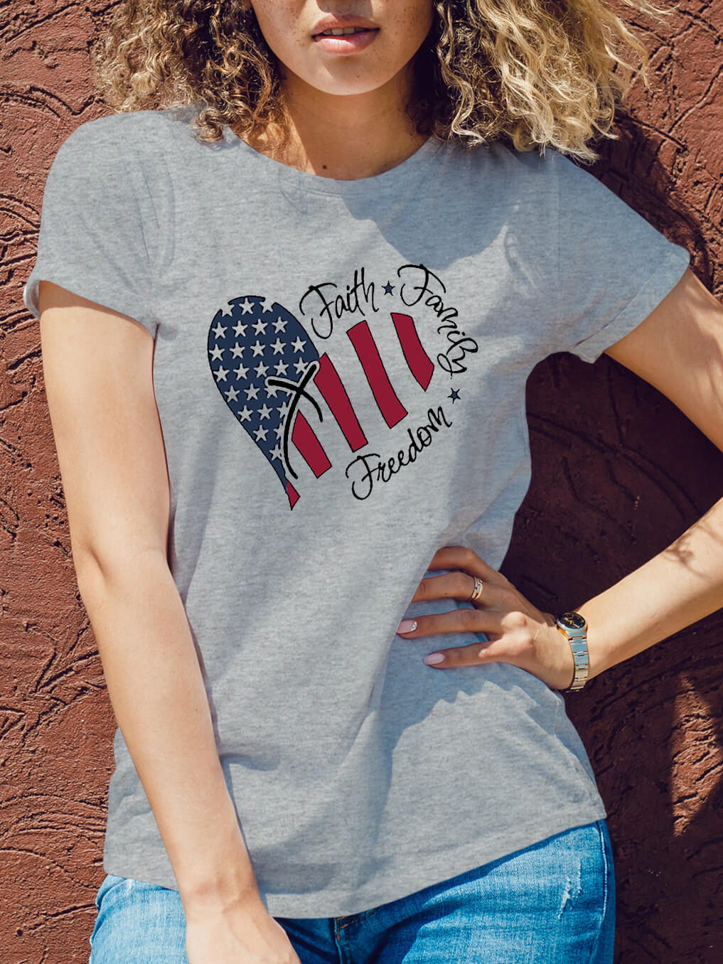 Faith And The Cross Women Tee