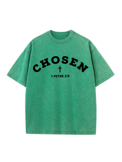 Chosen 1 PETER 2:9 Washed T-shirt