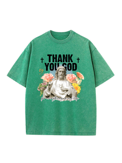 Thank You God Washed T-shirt