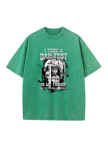 God Is My Father Washed T-shirt