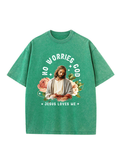 Jesus Loves Me Washed T-shirt