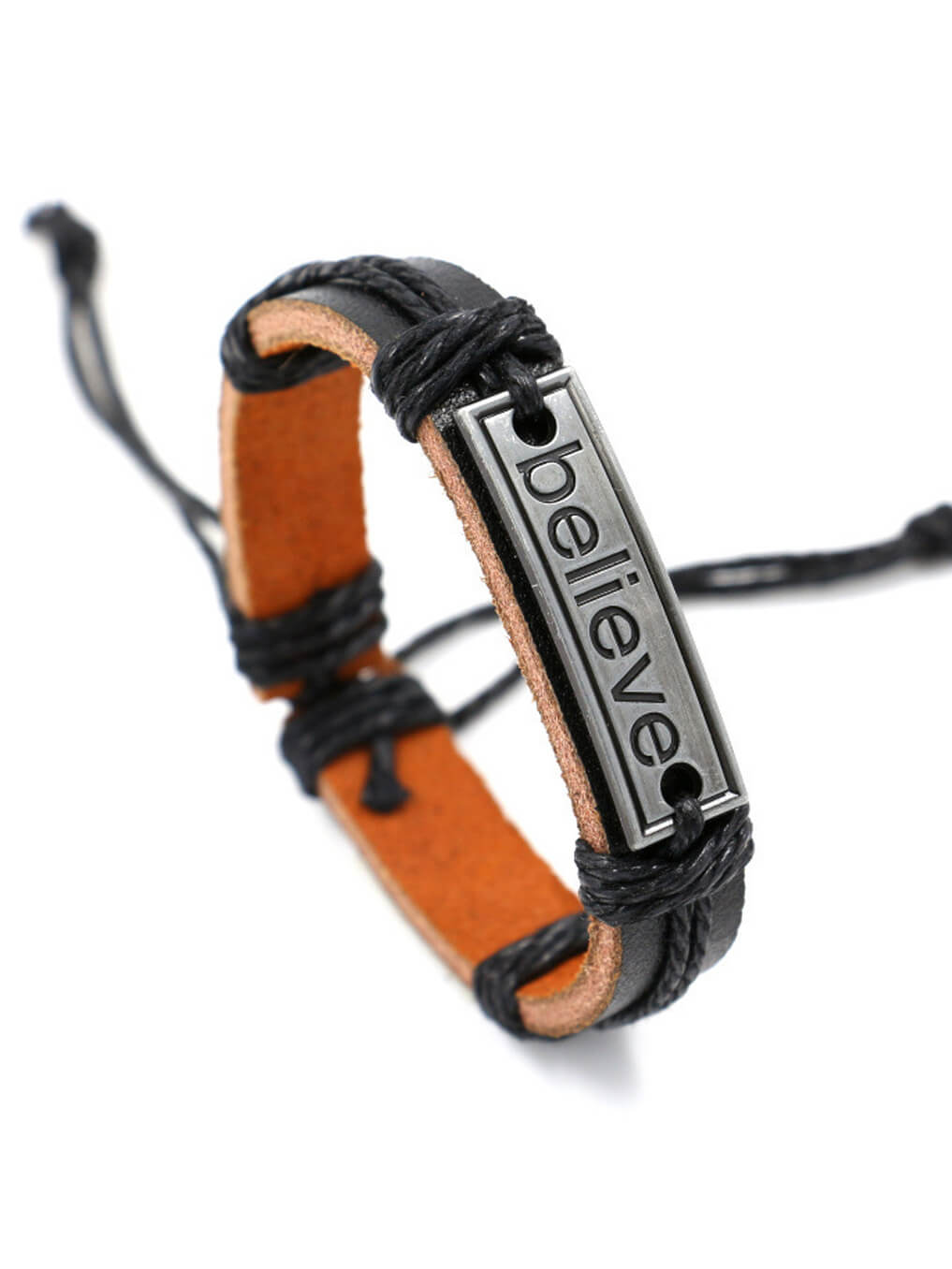 Believe Leather Bracelet