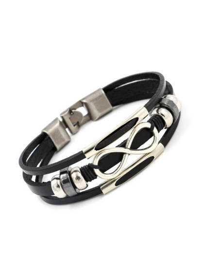  Infinite Leather Bracelet