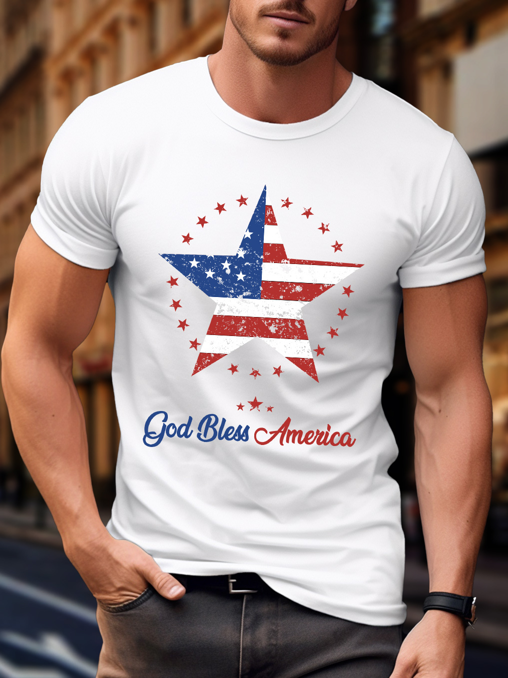 God Bless America Chrsitian Tee