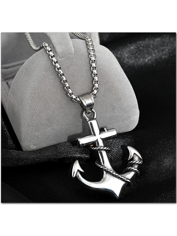 Anchor Necklace Hip Hop Retro Titanium Steel Necklace