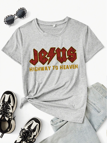 Jesus Highway To Heaven Women Tee