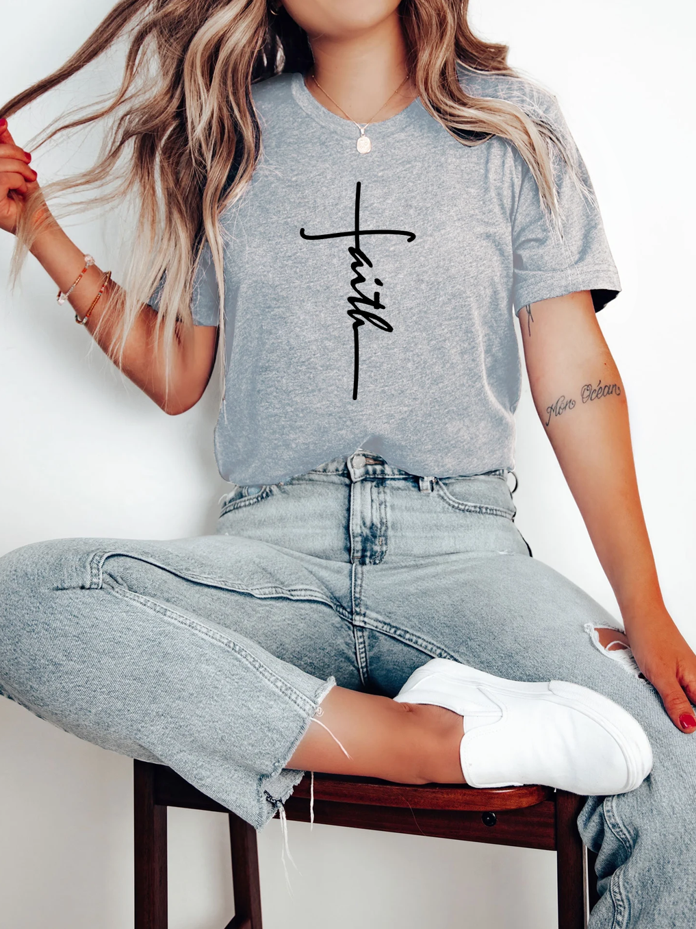 Faith Premium Design Women Tee