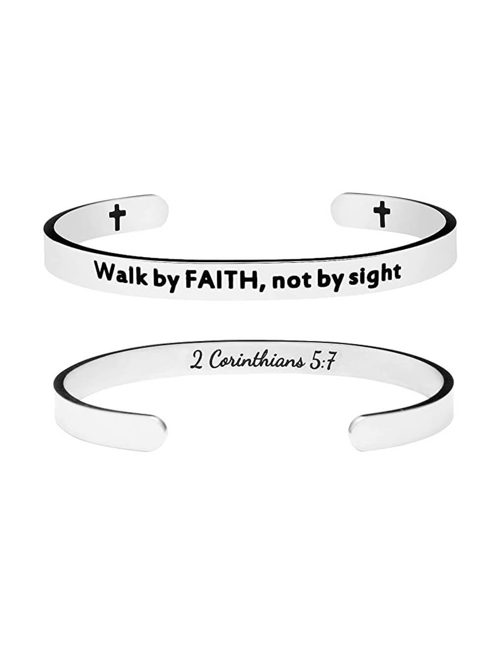 Walk By Faith Not By Sight Bracelet