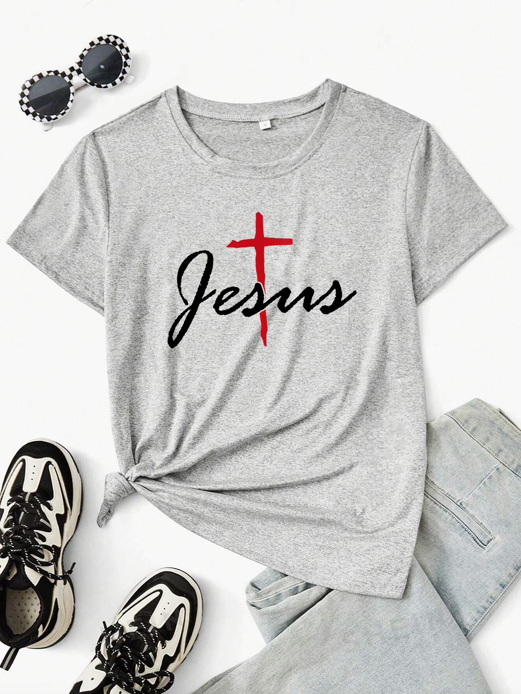 Jesus Cross Women T-Shirt