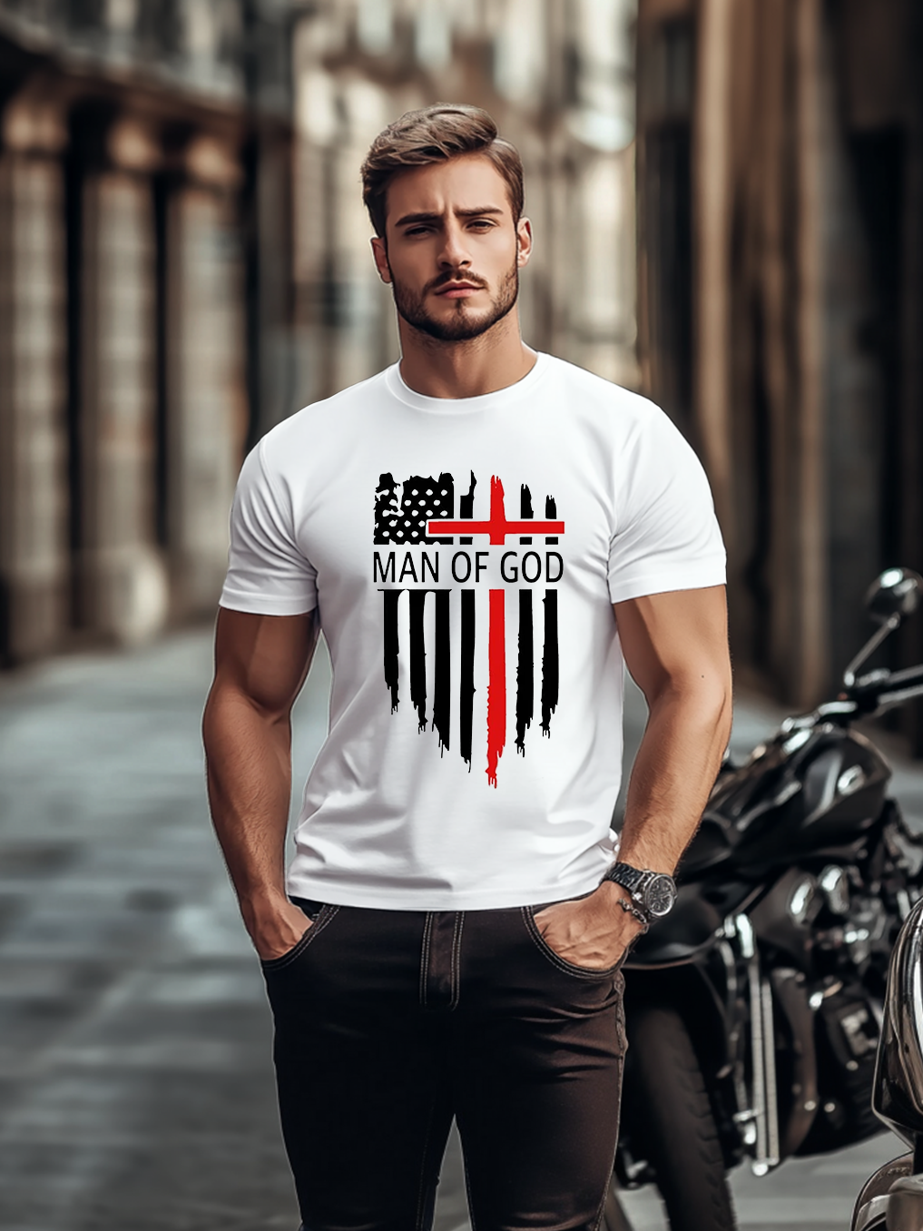 Man Of God Chrsitian Tee