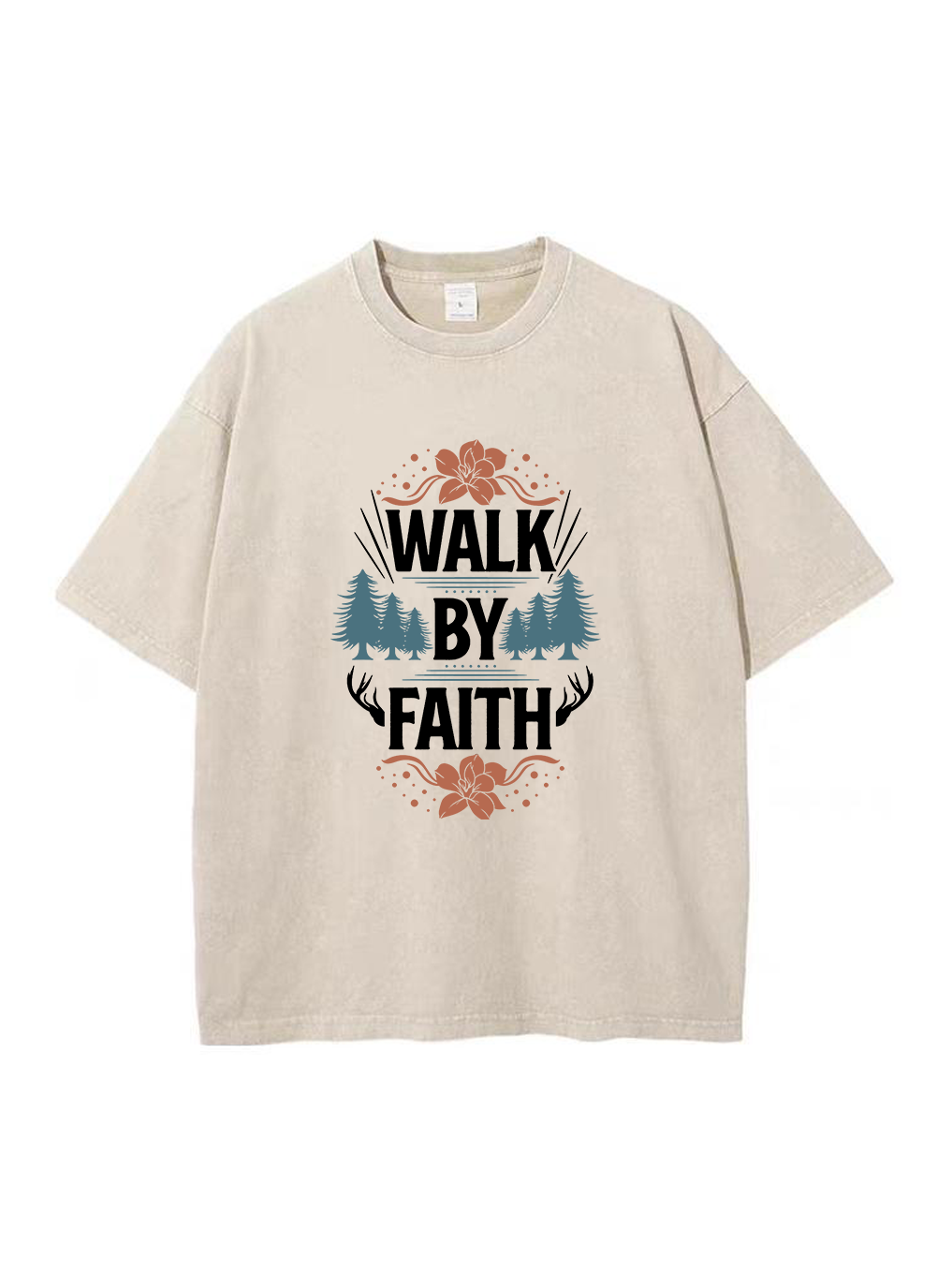 Walk By Faith Washed T-shirt