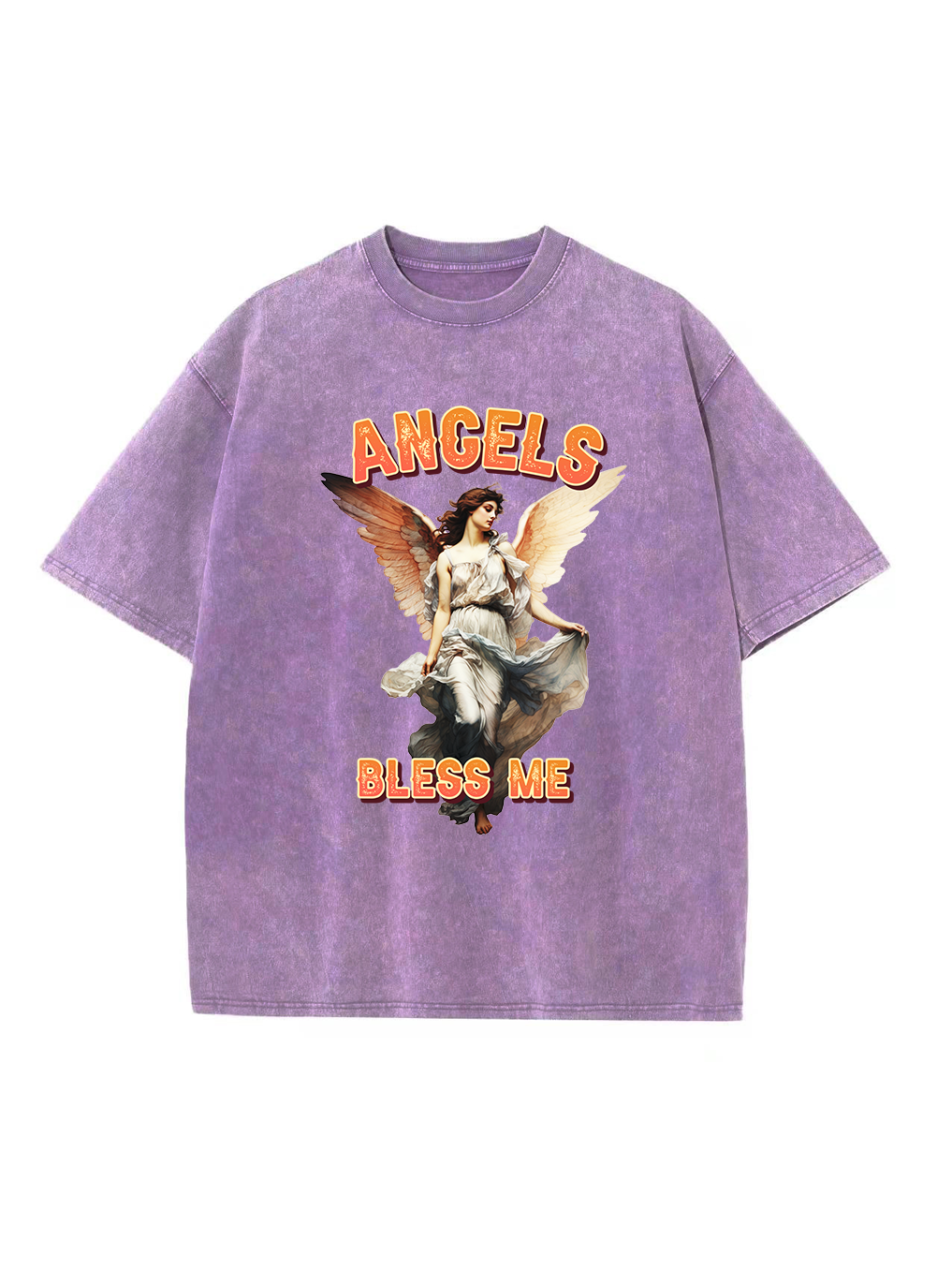 Angels Bless Me Washed T-shirt