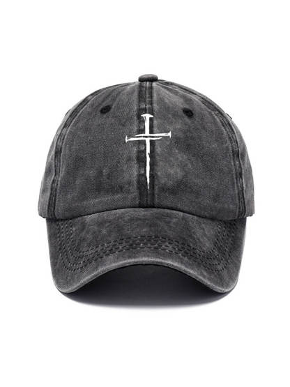 Cross Washed Cotton Hat