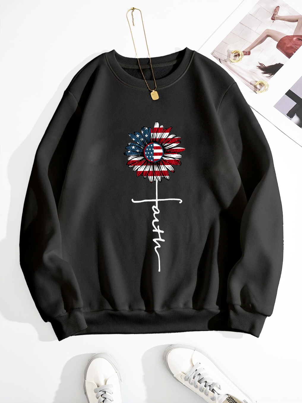The Flower of Faith Blooms Sweatshirt