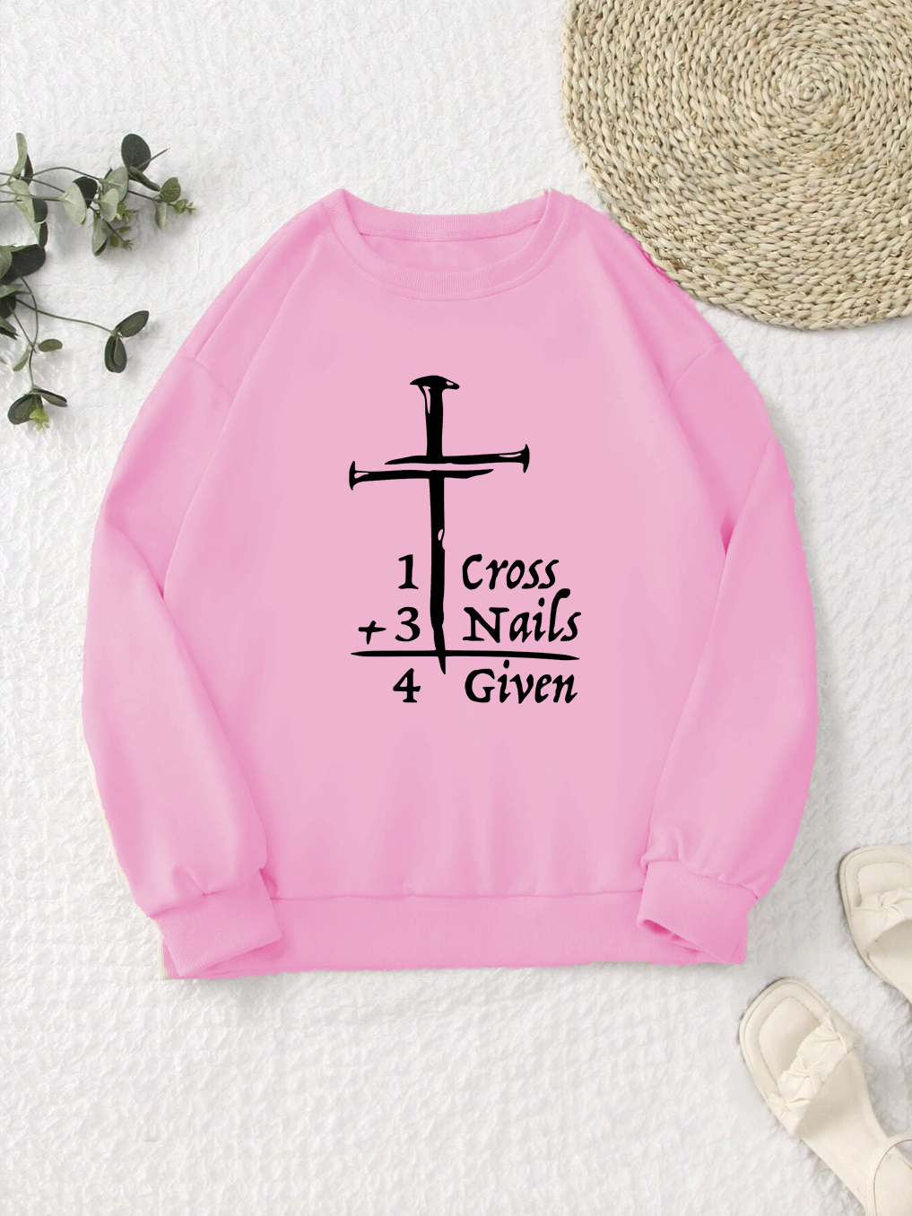 One Cross+Three Nails=ForGiven Sweatshirt