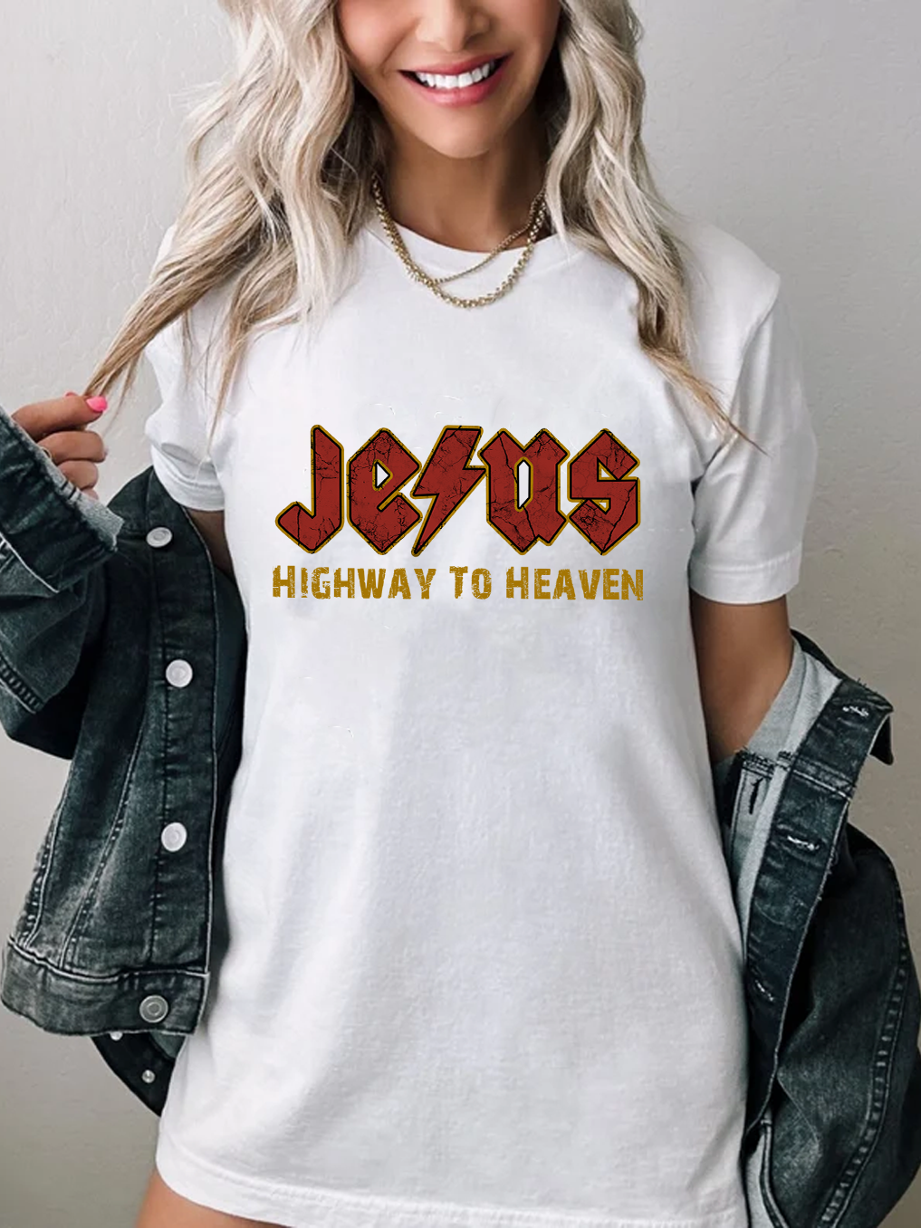 Jesus Highway To Heaven Women Tee