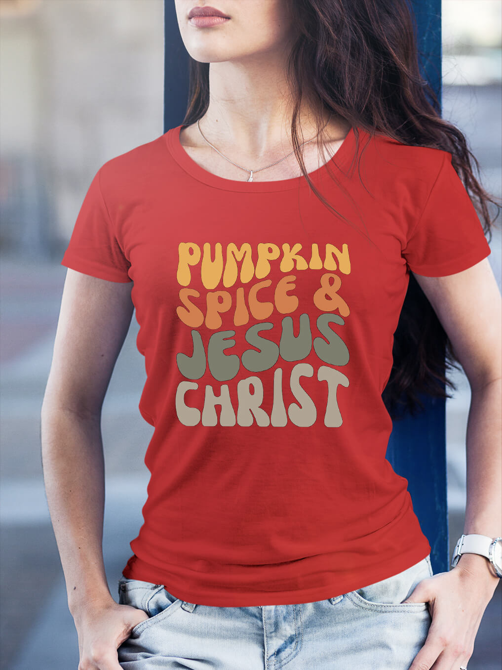 Pumpkin Spice & Jesus Christ Women Tee