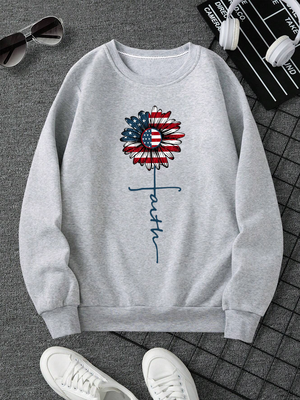 The Flower of Faith Blooms Sweatshirt