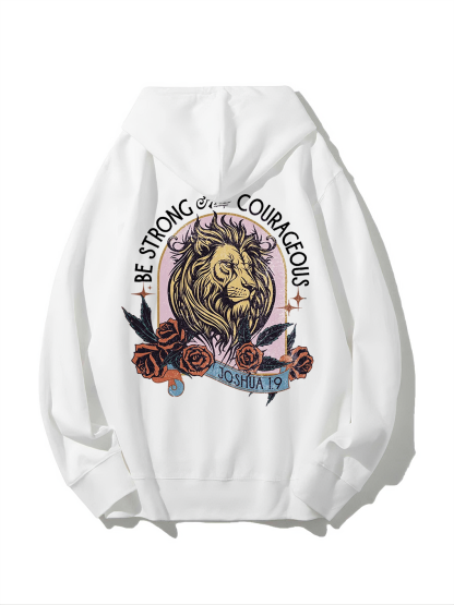 Be Strong And Courageous Hoodie