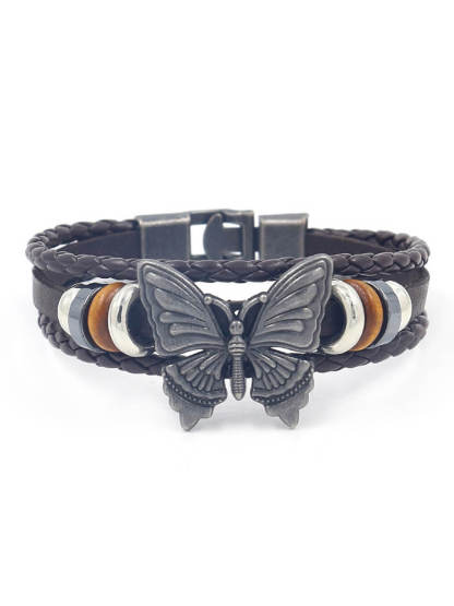 Nail Leather Bracelet